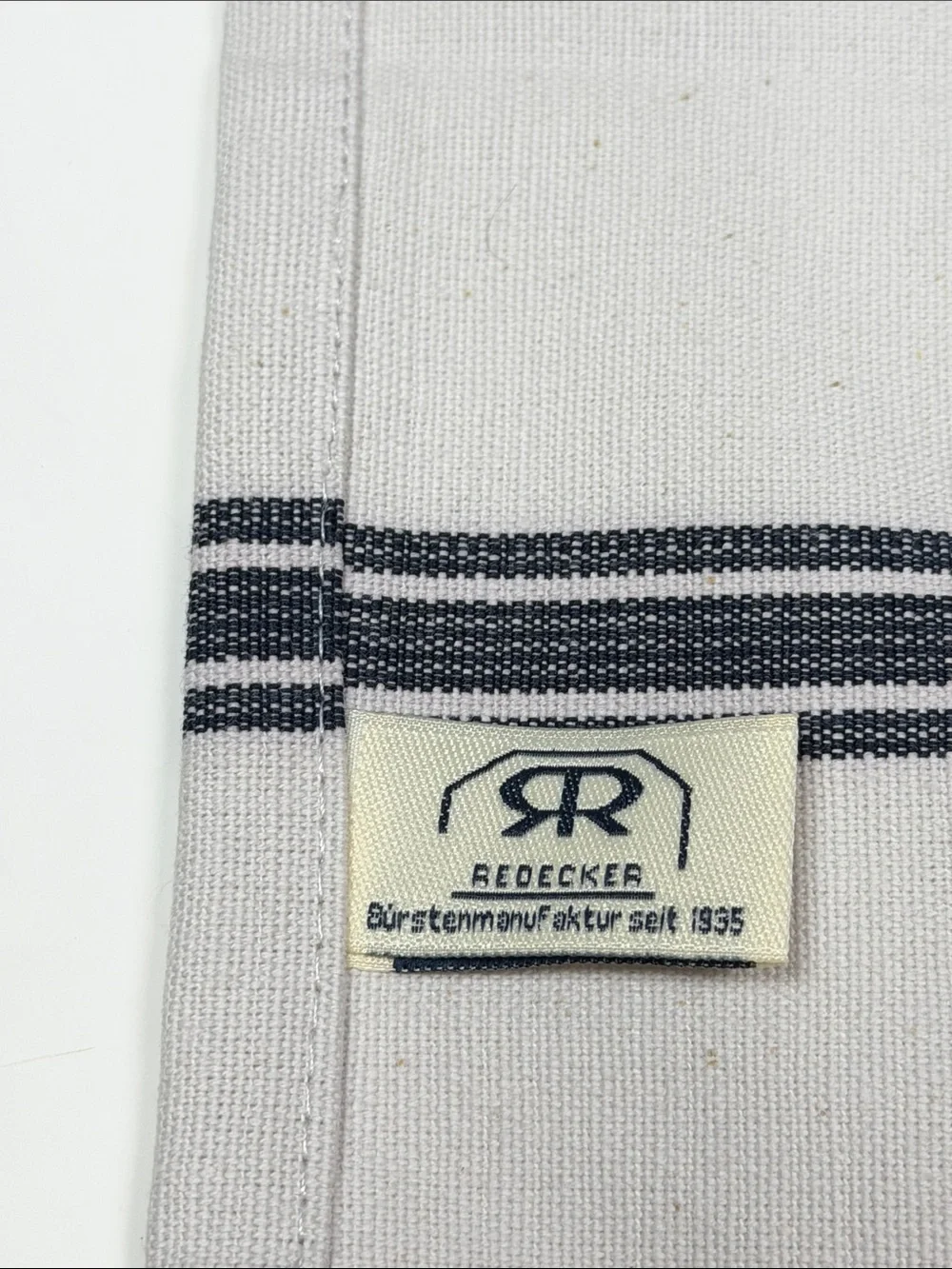 Roeckl German Since 1835 Set of 2 Cotton Kitchen Towels Farmhouse French Stripe